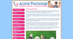 Desktop Screenshot of activepsychology.com.au