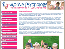 Tablet Screenshot of activepsychology.com.au